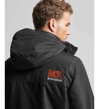 Superdry Yachter windbreaker-jakke med htte, sort