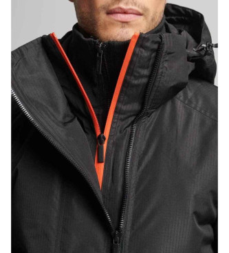 Superdry Yachter windbreakerjacka med huva svart