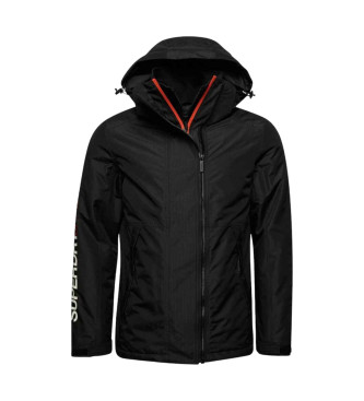 Superdry Yachter hooded windbreaker jacket black