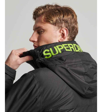 Superdry Giacca a vento con cappuccio Yachter nera