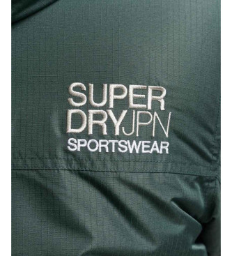 Superdry Chaqueta cortavientos con capucha Yachter verde