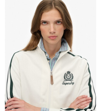 Superdry Chaqueta Country Club Track Top blanco roto