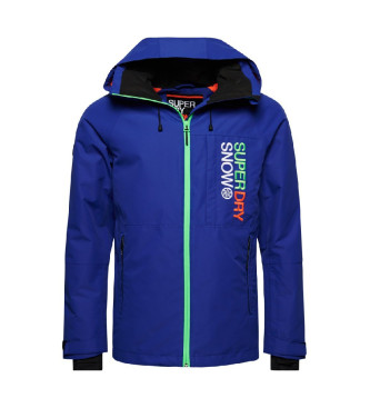 Superdry Kurtka narciarska Freestyle Core niebieska