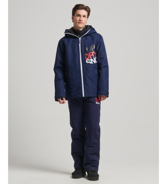 Superdry Kurtka narciarska Freestyle Core navy