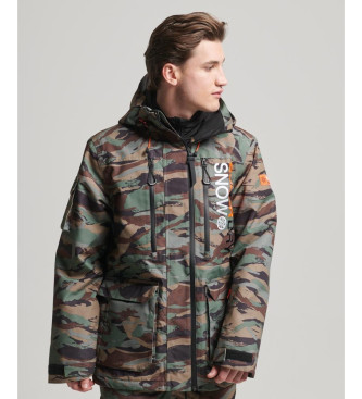 Superdry Ultimate Rescue skijakke i camouflage