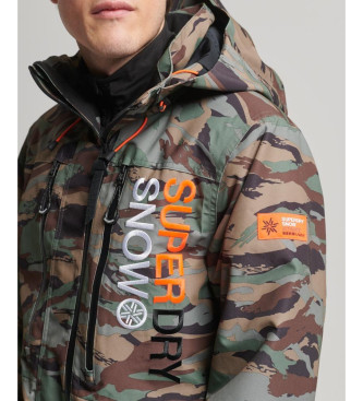 Superdry Ultimate Rescue skijakke i camouflage