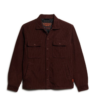 Superdry Veste en velours ctel Surplus bordeaux