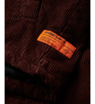 Superdry Chaqueta de pana Surplus burdeos