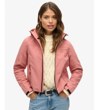 Superdry Trekkingjakke i softshell med pink htte