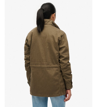Superdry Chaqueta Dropped Waist marrn