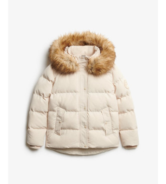Superdry Everest 5 Baffle Puffer Jacket beige