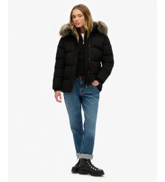 Superdry Everest 5 Baffle Puffer Jacket zwart