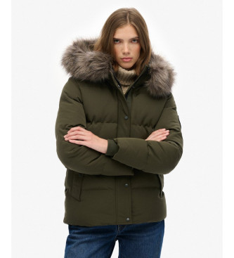 Superdry Everest 5 Baffle Puffer Jacket green