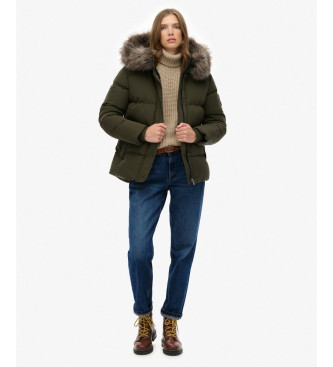Superdry Everest 5 Baffle Puffer Jacket green