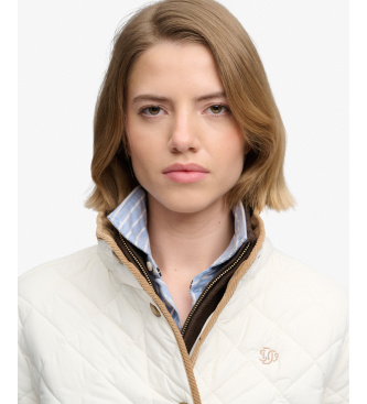 Superdry Gefütterte Jacke ?Estate Country? in gebrochenem Weiß