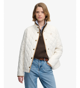 Superdry Gefütterte Jacke ?Estate Country? in gebrochenem Weiß