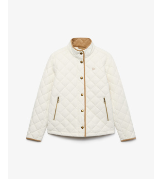 Superdry Gefütterte Jacke ?Estate Country? in gebrochenem Weiß