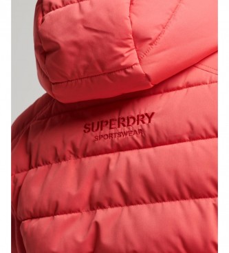 Superdry Quilted Hybrid Jacket pink