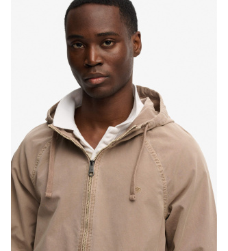Superdry Jakke i vasket twill taupe