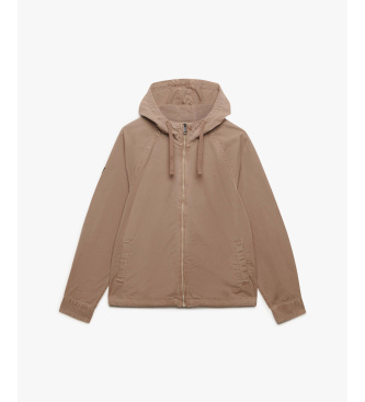 Superdry Jakke i vasket twill taupe