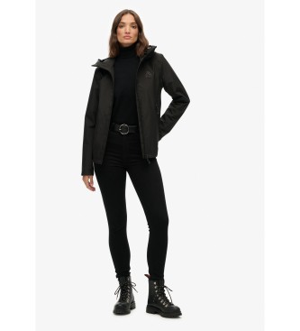 Superdry Chaqueta Impermeable negro