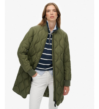 Superdry Casaco comprido acolchoado verde