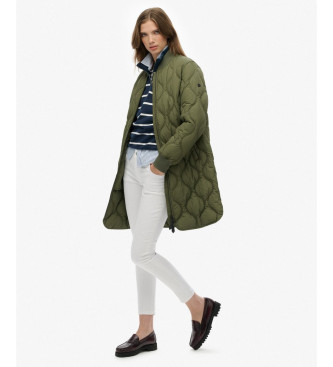 Superdry Casaco comprido acolchoado verde