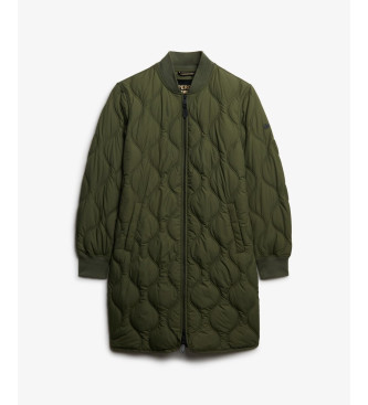 Superdry Casaco comprido acolchoado verde