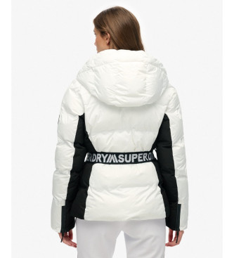 Superdry Kurtka narciarska z paskiem Luxe biała