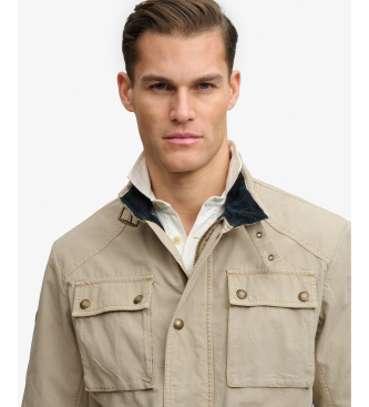 Superdry Casaco Merchant Ripstop Racer taupe