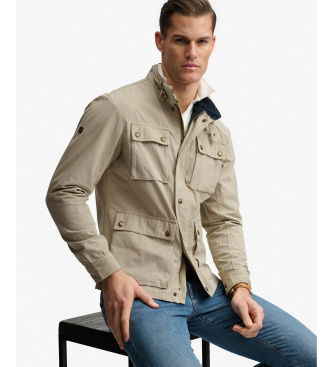 Superdry Casaco Merchant Ripstop Racer taupe