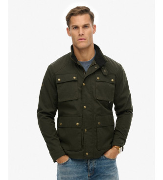 Superdry Casaco de cera Racer verde