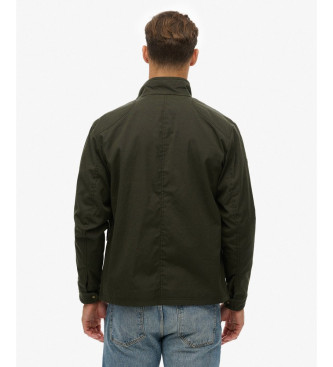 Superdry Giacca da corsa in cera Green Merchant