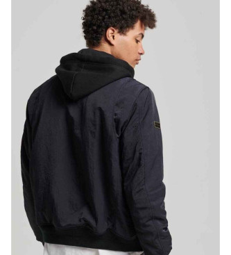 Superdry Veste militaire avec capuche Ma1 noir