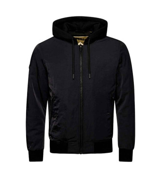 Superdry Militaire jas met capuchon Ma1 zwart