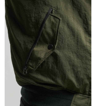 Superdry Chaqueta militar con capucha Ma1 verde