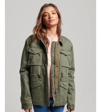 Superdry Chaqueta militar con forro M65 verde