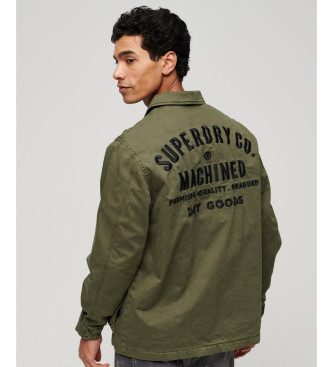 Superdry Lightweight Military Embroidered Jacket M65 green