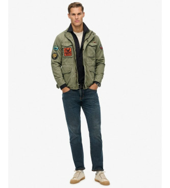 Superdry Giacca con toppa verde