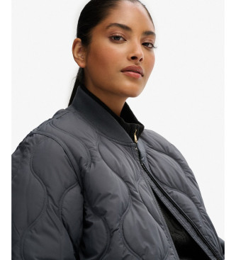 Superdry Jacke Kurz Steppfutter grau