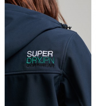 Superdry Softshell jakna s kapuco Code Trekker navy