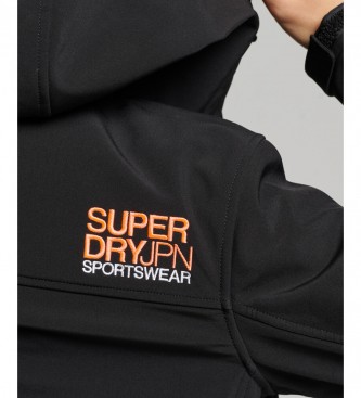 Superdry Hooded softshell jacket Code Trekker black