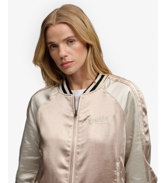 Superdry Suikajan broderet jakke taupe