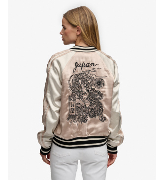 Superdry Suikajan broderet jakke taupe
