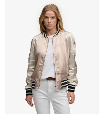 Superdry Suikajan broderet jakke taupe