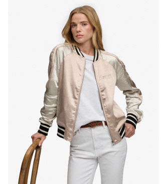 Superdry Suikajan broderet jakke taupe