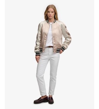 Superdry Suikajan broderet jakke taupe