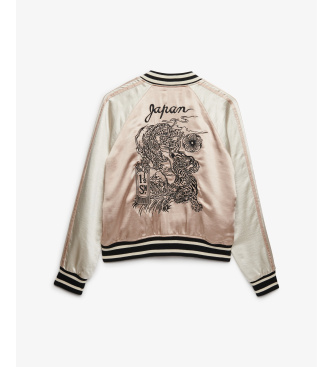 Superdry Suikajan broderet jakke taupe