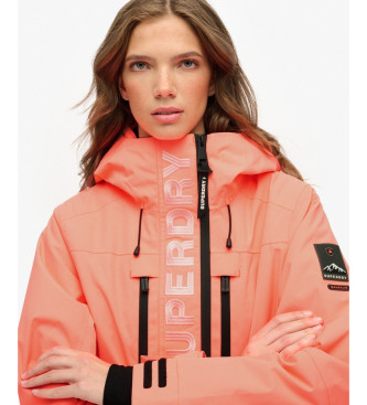 Superdry Ultimativ freestyle-skijakke koral