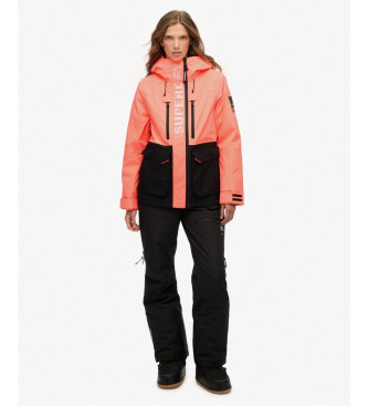 Superdry Ultimativ freestyle-skijakke koral